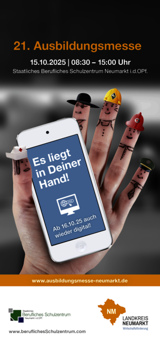 Titel Flyer Ausbildungsmesse 2025