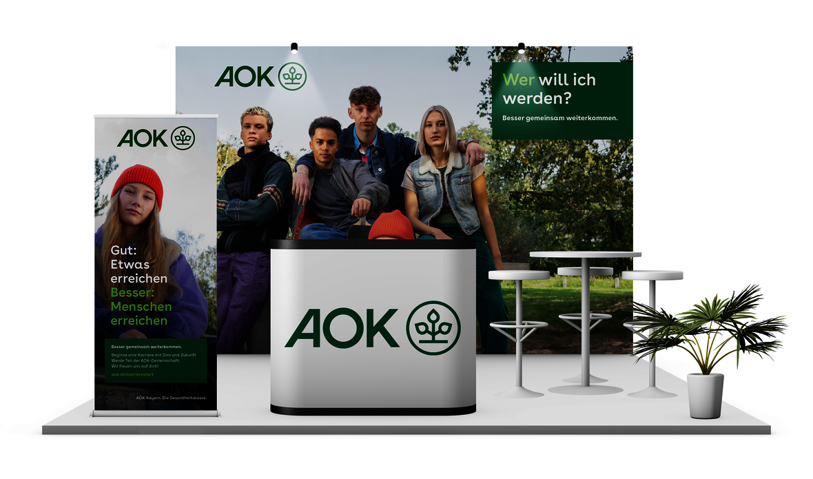 Virtueller Messestand AOK Bayern
